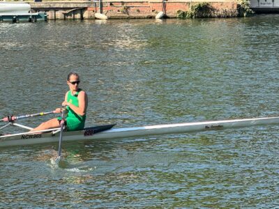 Women's Novice 1x win at Reading Regatta for Ryanna
